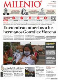 Portada de Milenio - Jalisco (México)