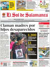 Portada de El Sol de Salamanca (México)