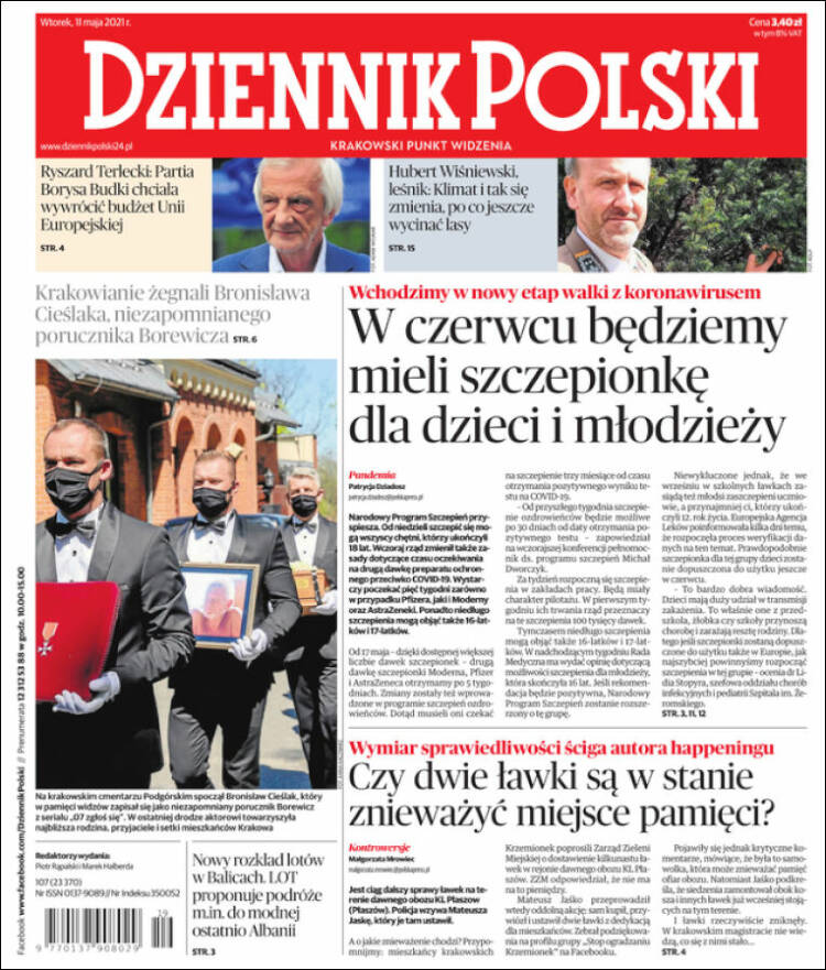 Portada de Dziennik (Polonia)