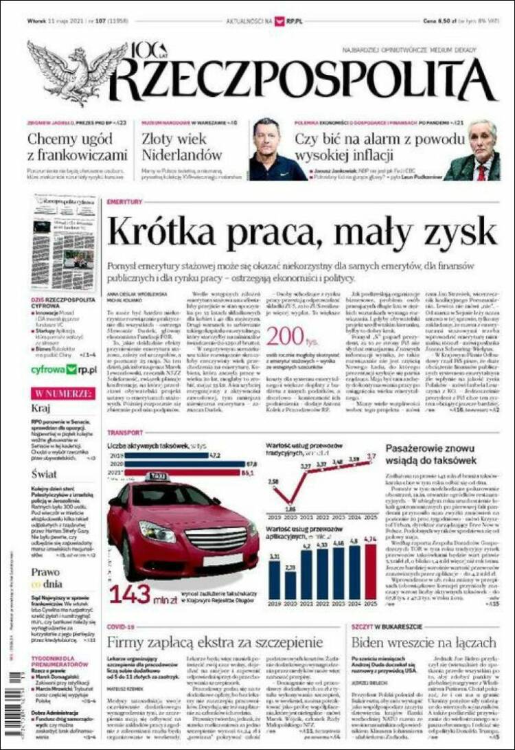 Portada de Rzeczpospolita (Polonia)