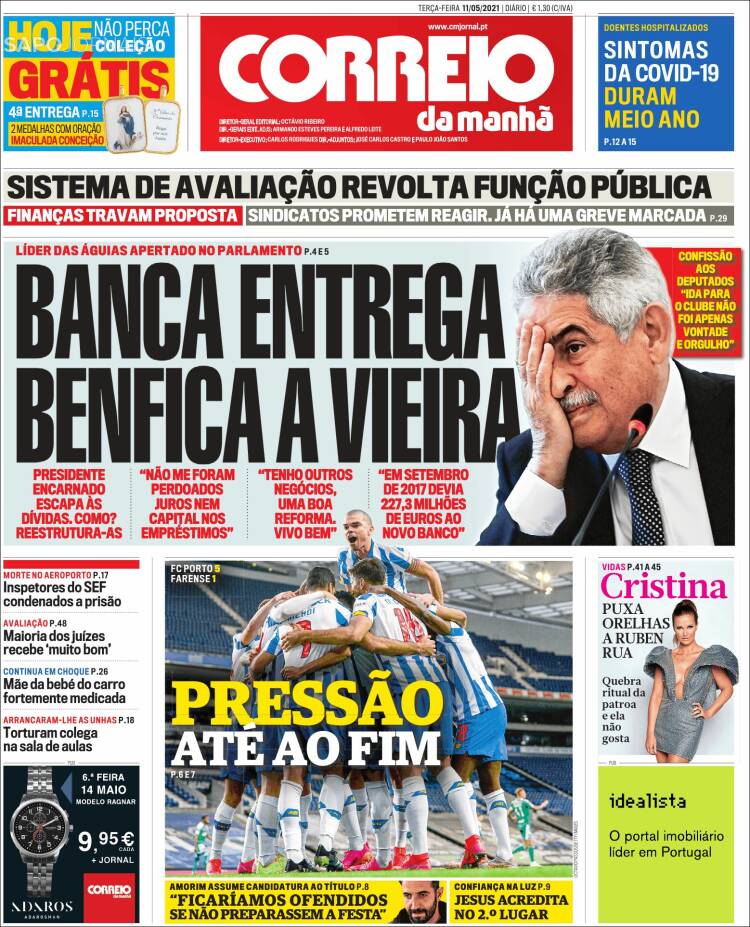 Portada de Correio da Manhã (Portugal)