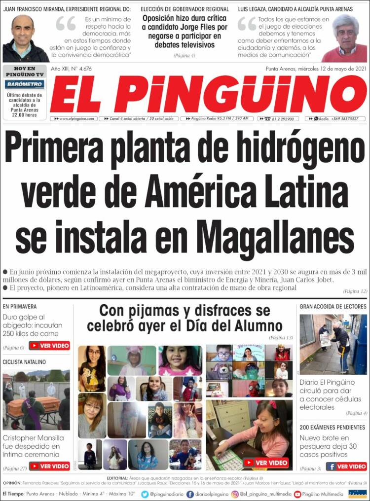 Portada de El Pingüino (Chile)