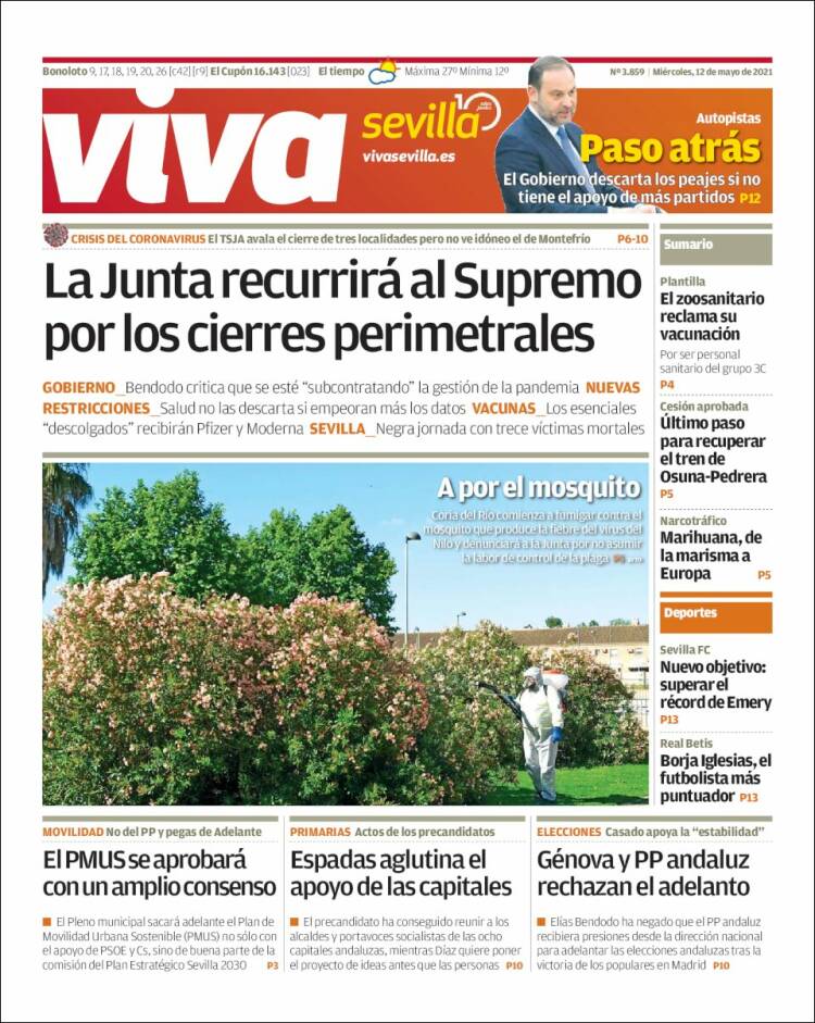 Portada de Viva Sevilla (España)