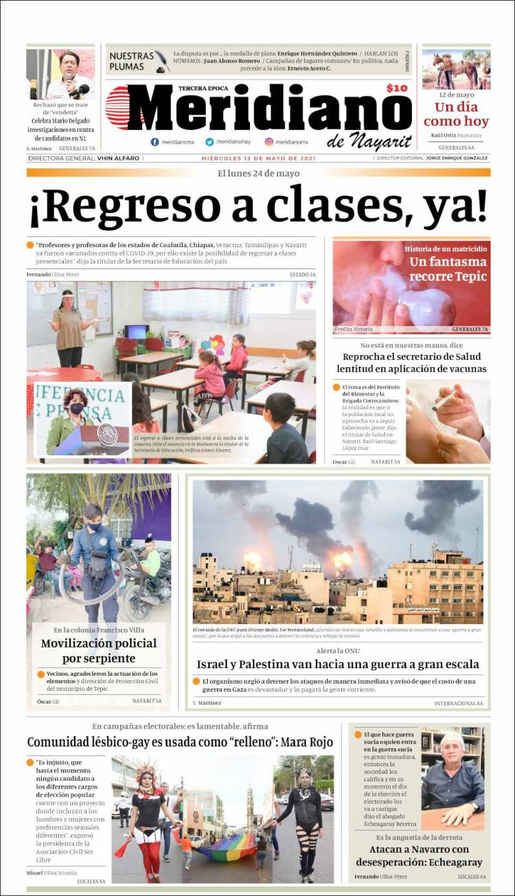 Portada de Meridiano (M&eacute;xico)