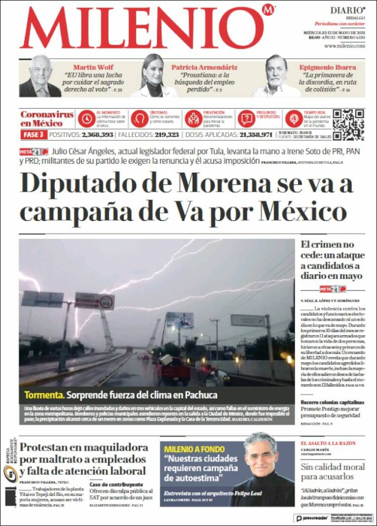 Portada de Milenio de Hidalgo (M&eacute;xico)