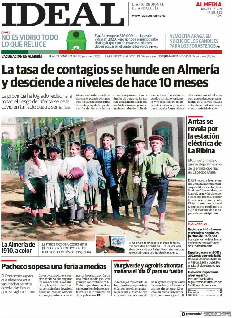 Portada de Ideal Almeria (España)