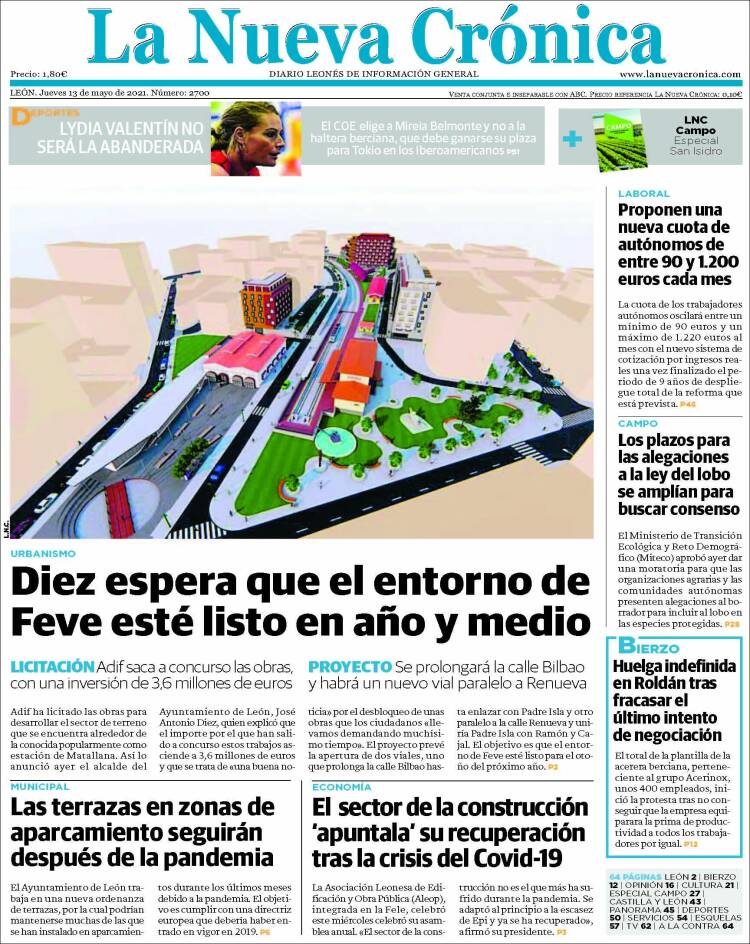 Portada de La Nueva Crónica (España)