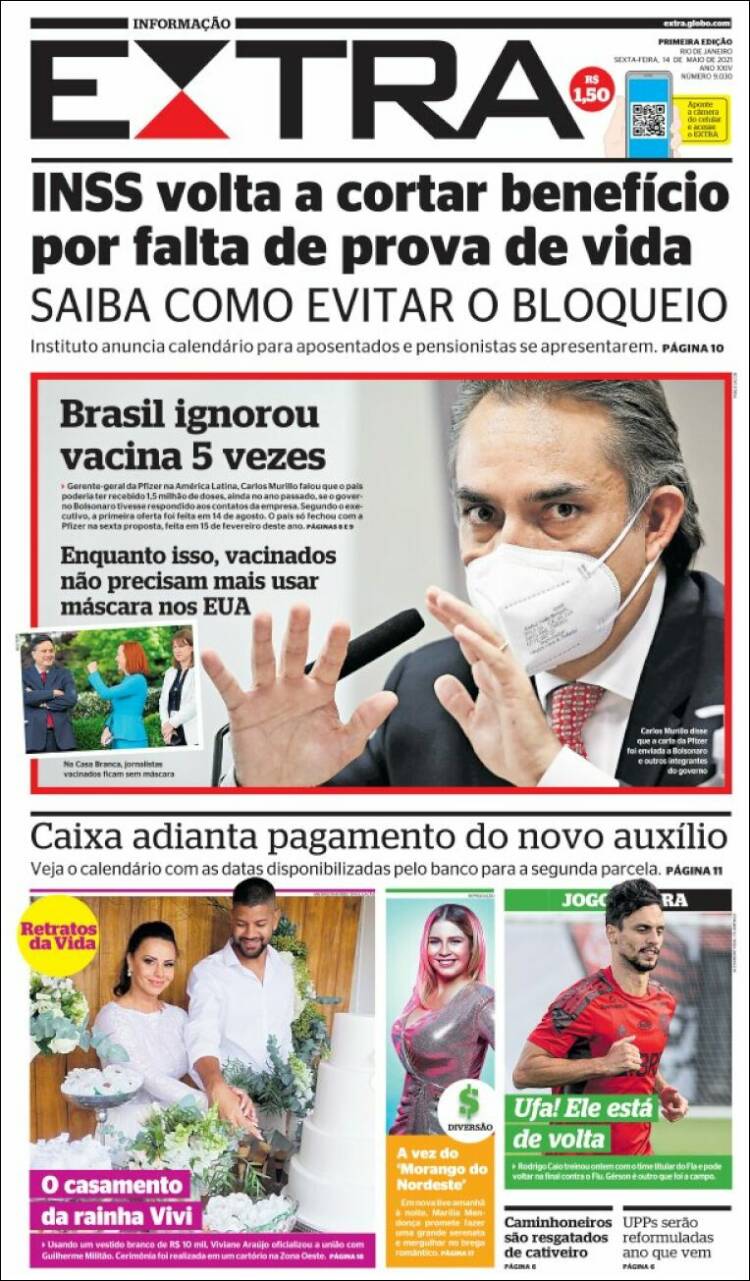 Portada de Extra (Brasil)