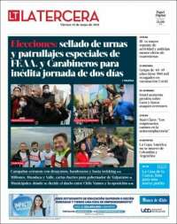 Portada de La Tercera (Chile)