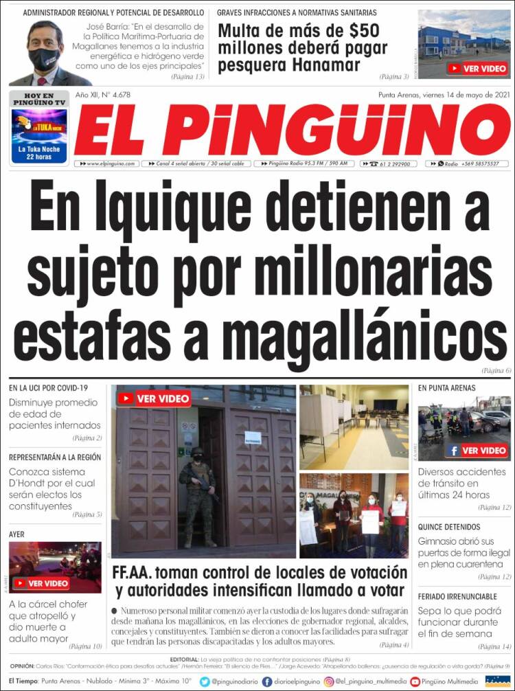 Portada de El Pingüino (Chile)