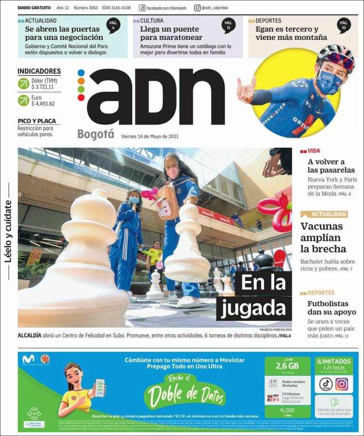 Portada de ADN - Bogotá (Colombia)