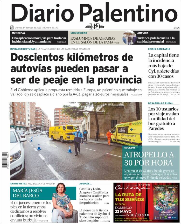 Portada de Diario Palentino (España)