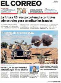 Portada de El Correo (España)