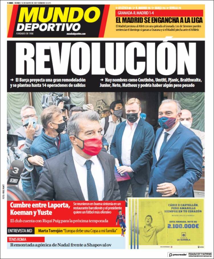 Portada de El Mundo Deportivo (España)