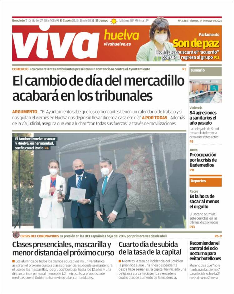 Portada de Viva Huelva (España)