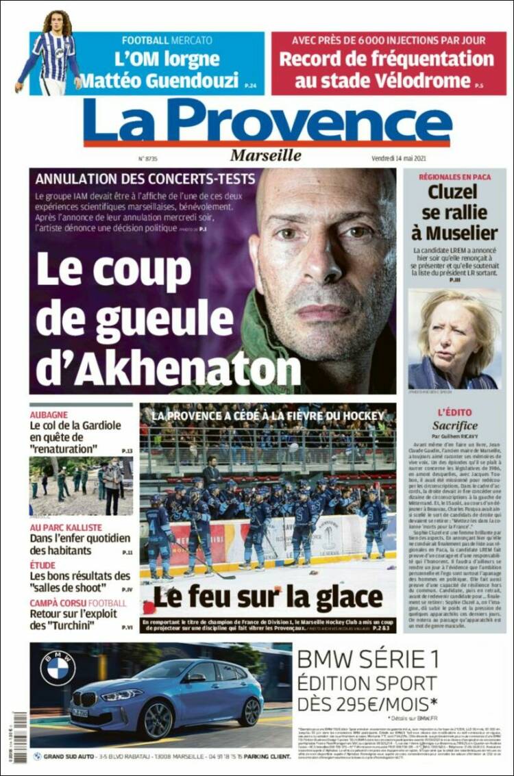 Portada de La Provence (Francia)