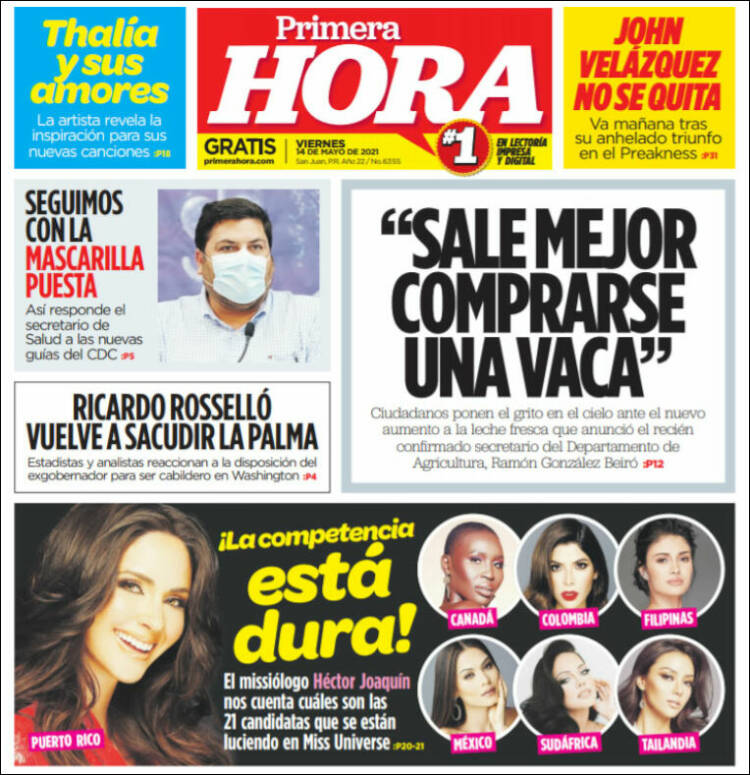 Portada de Primera Hora (Puerto Rico)