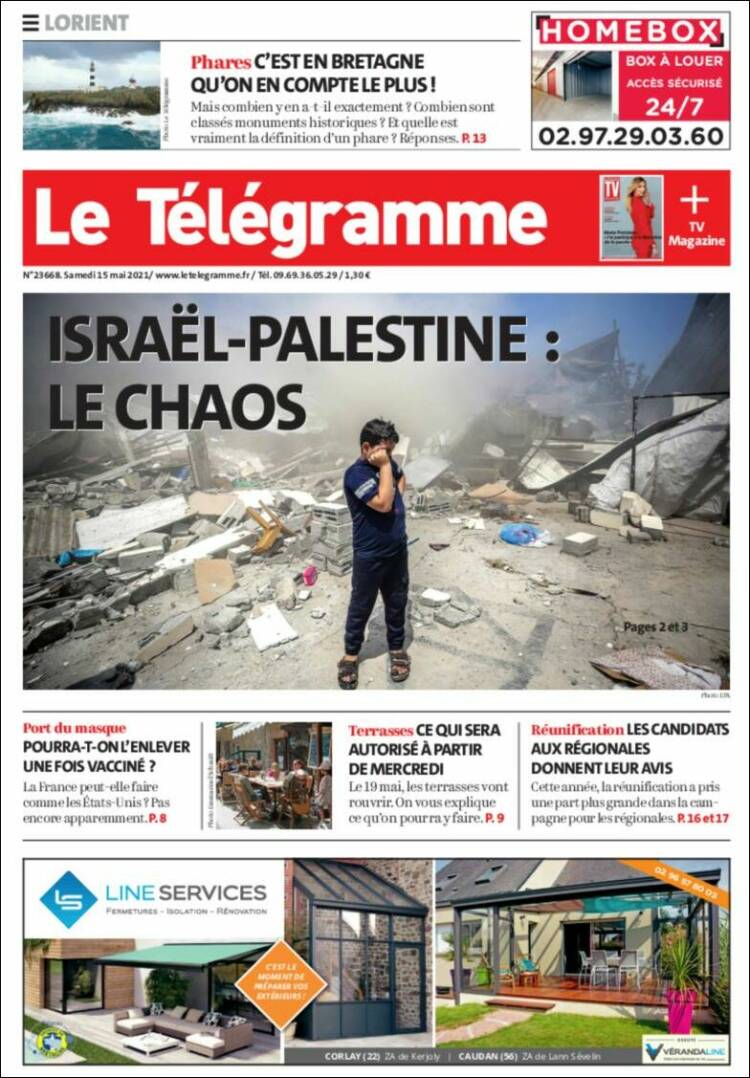 Portada de Télégramme (Francia)