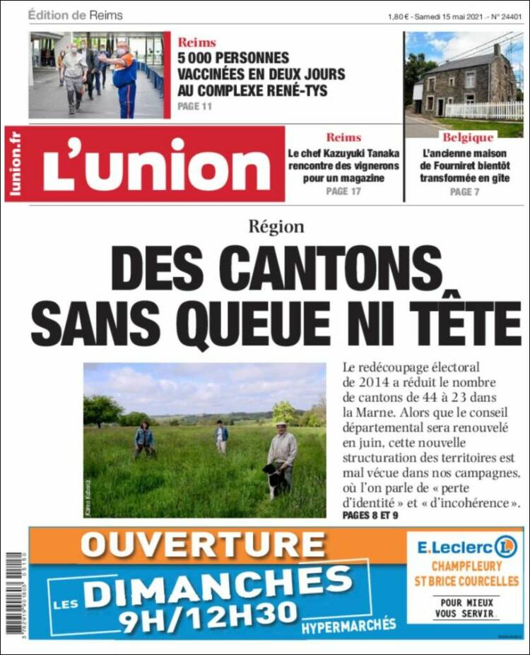 Portada de L'Union (Francia)