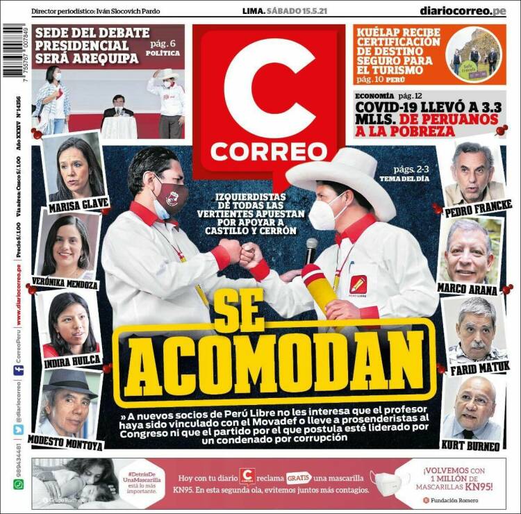 Portada de Diario Correo (Perú)