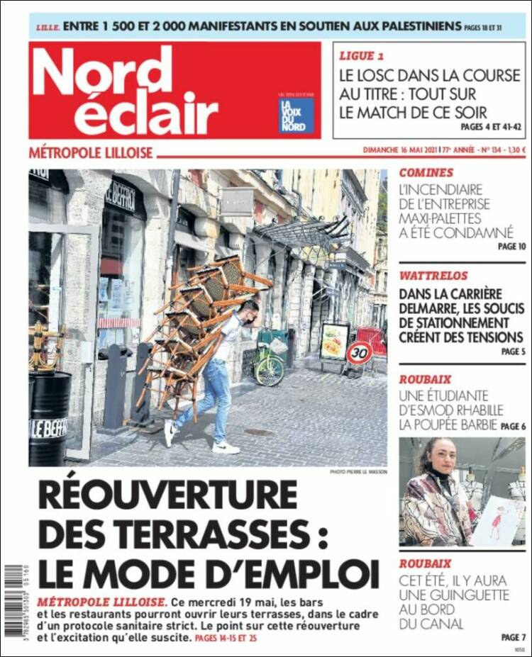 Portada de Nord Éclair (Francia)