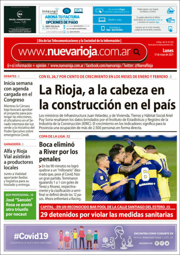 Portada de Nueva Rioja (Argentina)