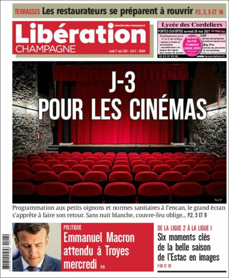 Portada de Libération Champagne (Francia)