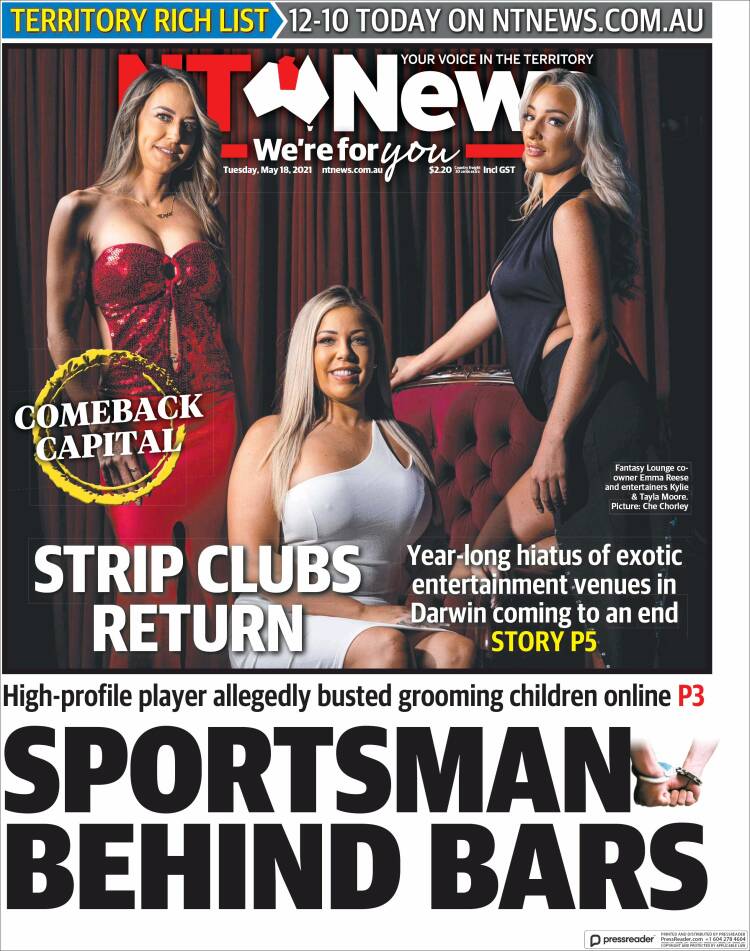 Portada de Northern Territory News (Australia)