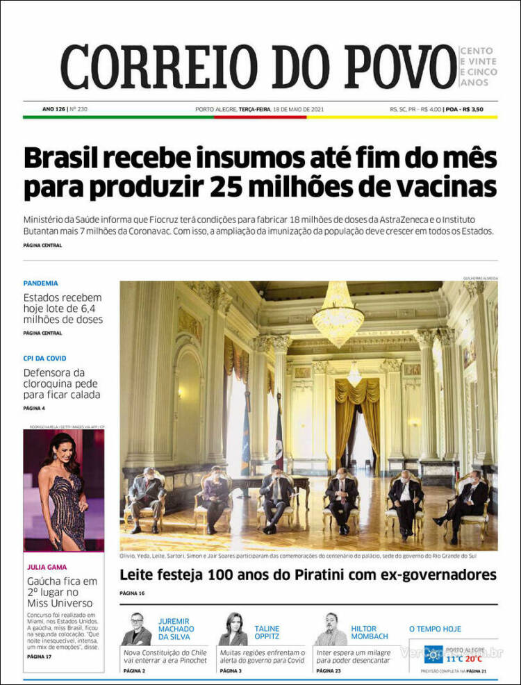 Portada de Correio Do Povo (Brasil)