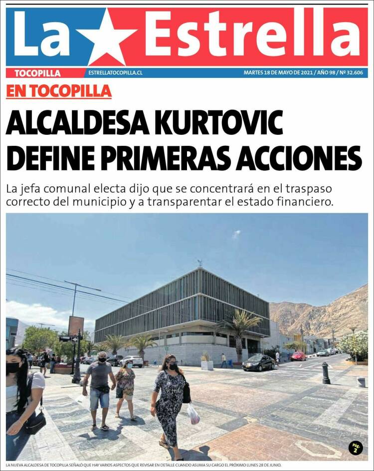 Portada de La Estrella de Tocopilla (Chile)