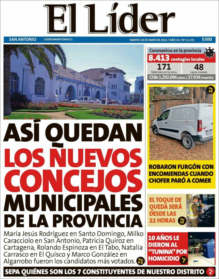 Portada de Lider de San Antonio (Chile)