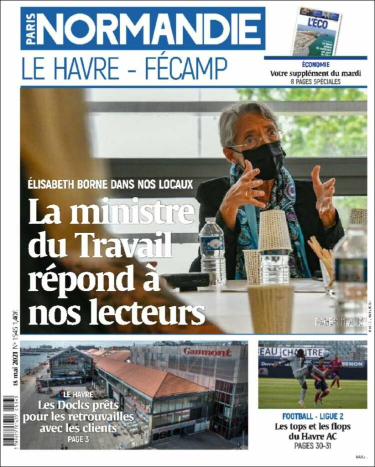 Portada de Le Havre Libre (Francia)