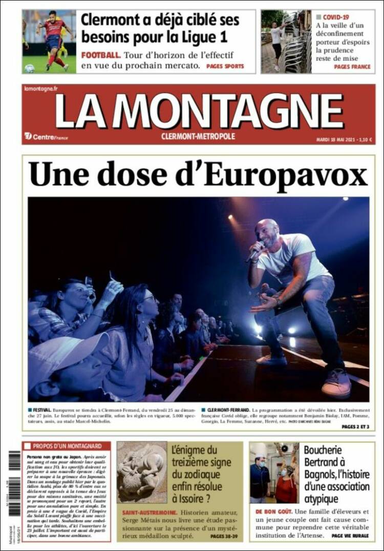 Portada de La Montagne (Francia)