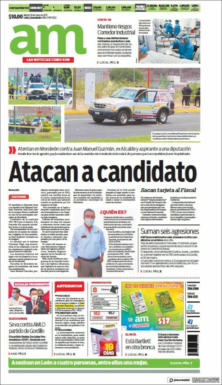 Portada de Al Día A.M. (M&eacute;xico)