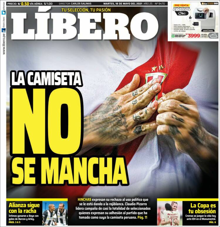 Portada de Líbero (Per&uacute;)