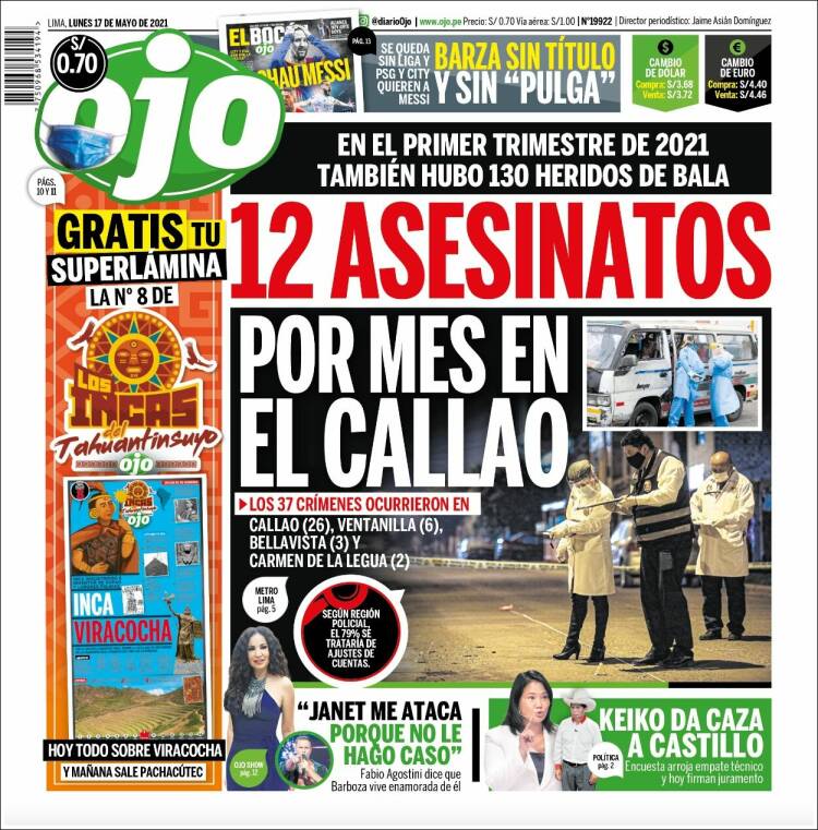 Portada de Ojo (Per&uacute;)