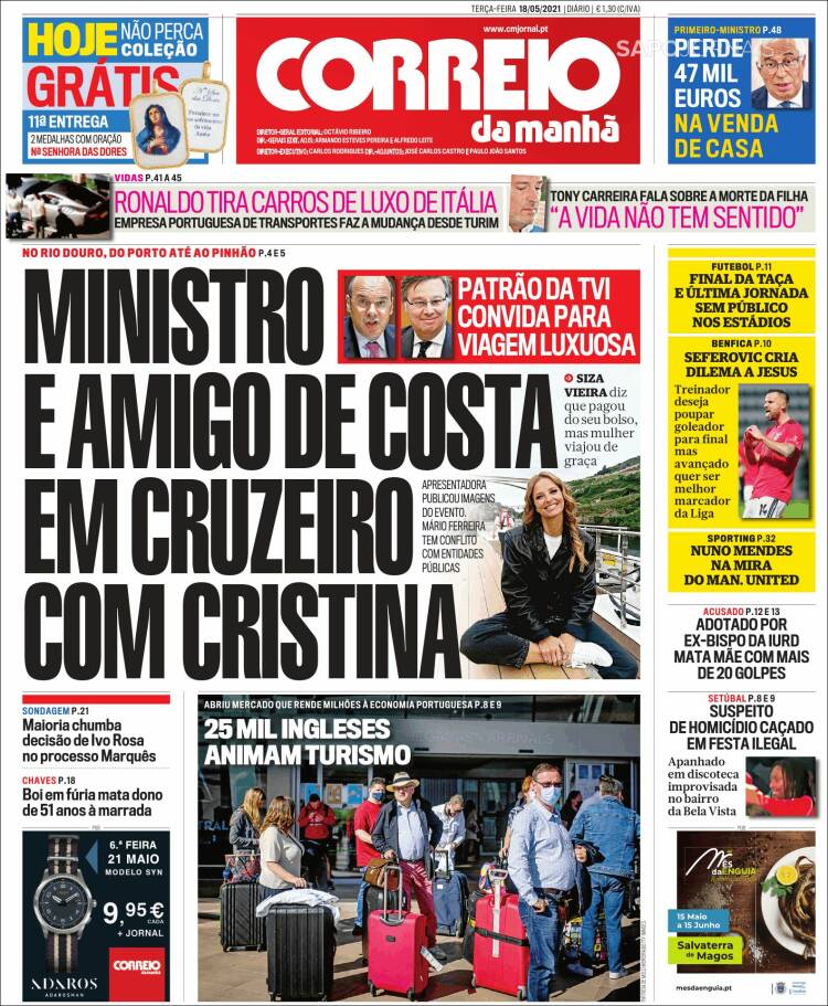 Portada de Correio da Manhã (Portugal)