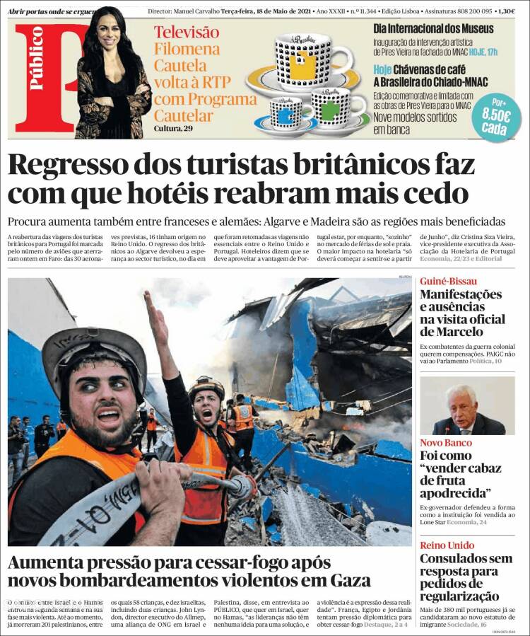 Portada de Público (Portugal)