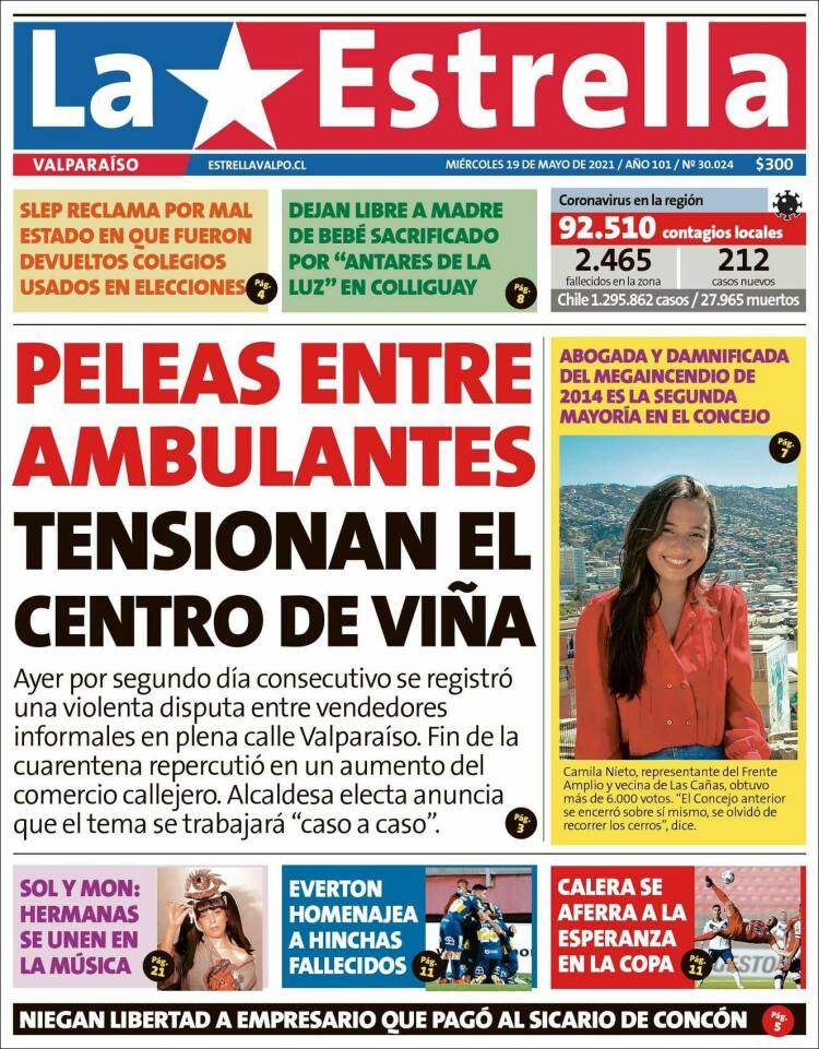 Portada de Estrella de Valparaiso (Chile)