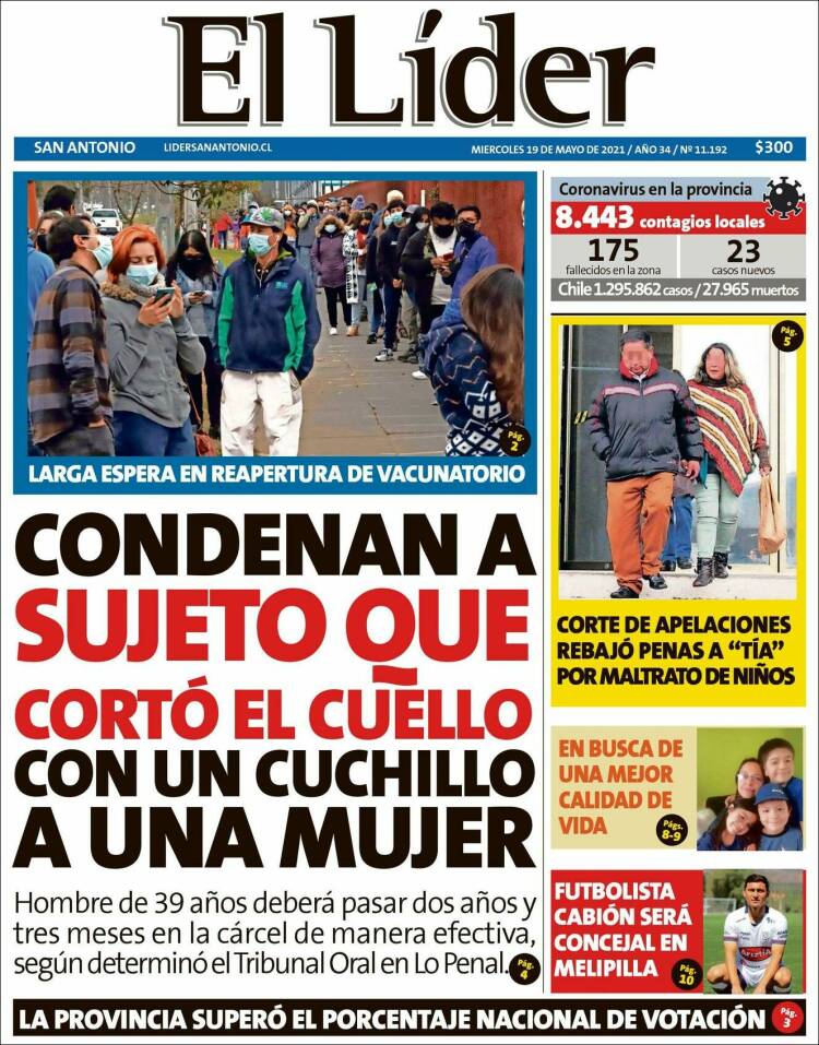 Portada de Lider de San Antonio (Chile)