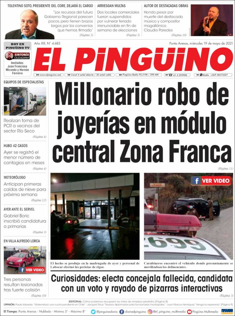Portada de El Pingüino (Chile)