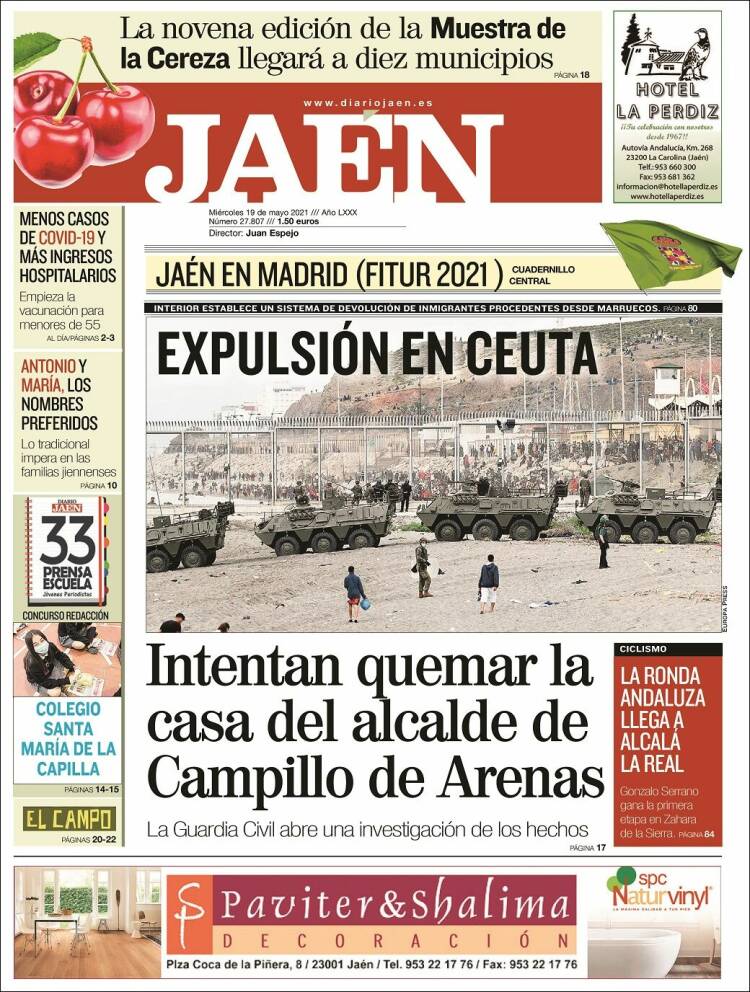 Portada de Diario Jaén (España)