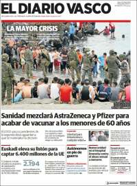 Portada de Diario Vasco (España)