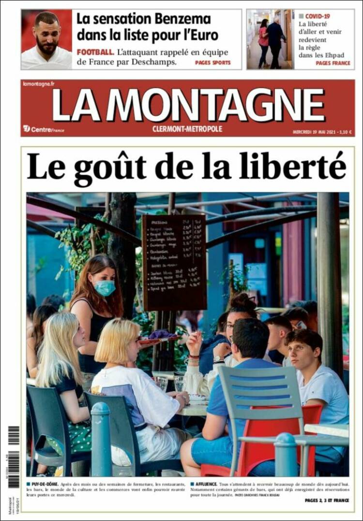 Portada de La Montagne (Francia)