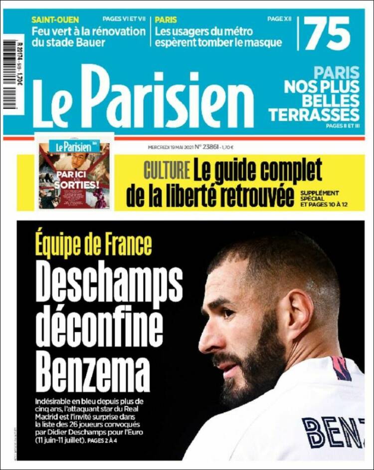 Portada de Le Parisien (Francia)