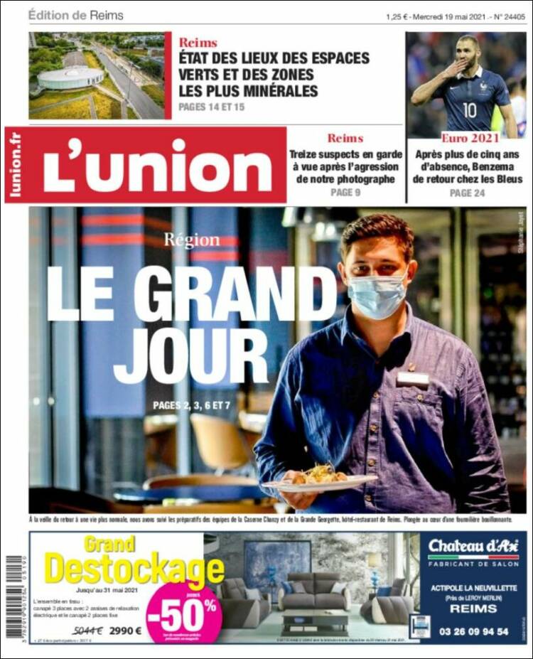 Portada de L'Union (Francia)