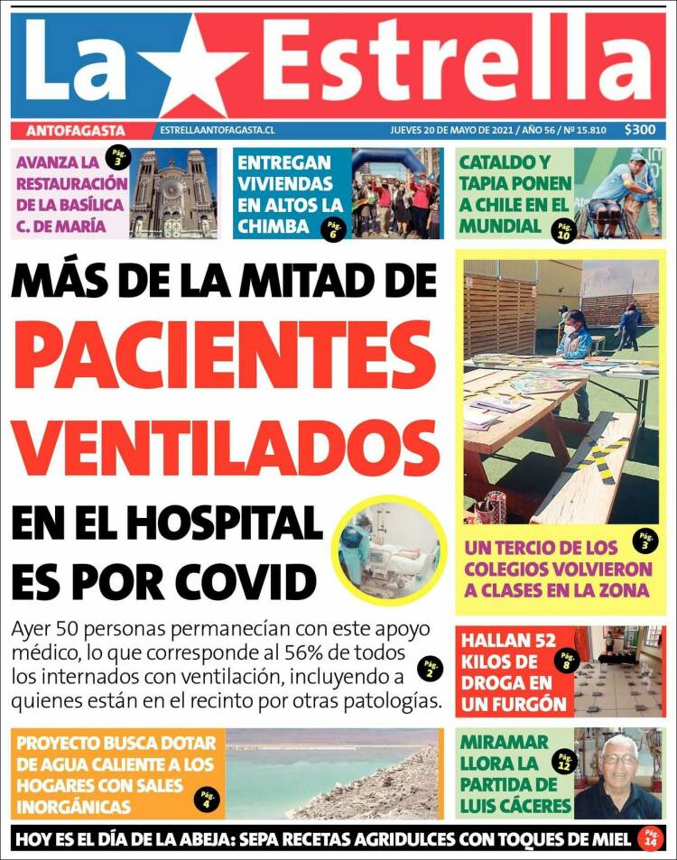 Portada de La Estrella del Norte (Chile)