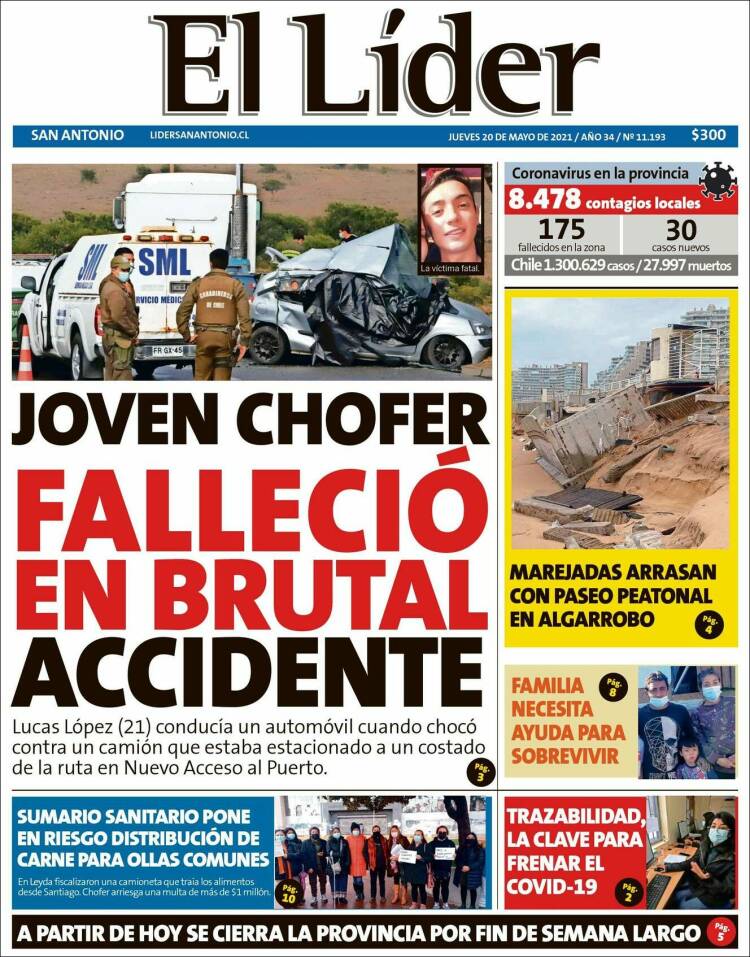 Portada de Lider de San Antonio (Chile)
