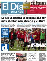 Portada de El Día de La Rioja (España)