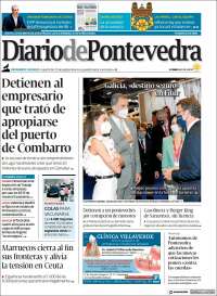 Portada de Diario de Pontevedra (España)